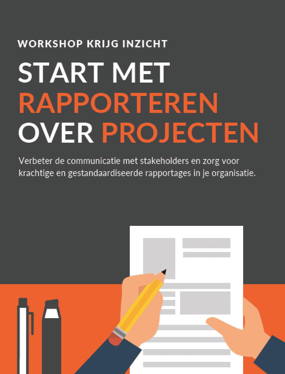 Flyer Wat heb ik aan ProjectReports - Start met rapporteren over projecten